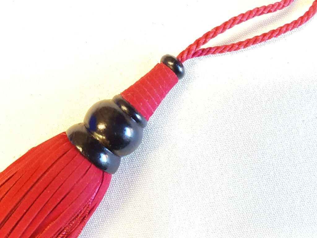 Penbrice Oyster Beige Key Tassel – 10cm + 4cm Loop – Fabric Cushion Trim